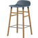 Normann Copenhagen Form Blue/Oak/Steel Barstol 77cm
