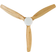 Create Wind Calm Silent 40W Ø132cm With Light Nickel/Light Wood Look