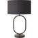 ValueLights Antonia Black Oval LED 42.3 x 25 x 25 cm Table Lamp
