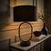 ValueLights Antonia Black Oval LED 42.3 x 25 x 25 cm Table Lamp