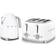 Smeg 50'S Style KLF03WHUK Kettle And 4-Slice Toaster