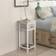 vidaXL Nightstand with 1 Drawer Grey/White Bedside Table 30x30cm