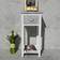 vidaXL Nightstand with 1 Drawer Grey/White Bedside Table 30x30cm