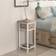 vidaXL Nightstand with 1 Drawer Brown/White Bedside Table 30x30cm