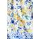 H&M Tie-Belt Crêpe Dress - White/Lemons