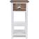 vidaXL Nightstand with 1 Drawer Brown/White Bedside Table 30x30cm