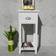 vidaXL Nightstand with 1 Drawer White Sängbord 30x30cm