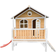 Axi Stef Playhouse Brown White with Red Slide