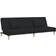 vidaXL 3258105 with Footstool Black Sofa 200cm 4pcs 2 Seater