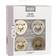 Bibs Colour Size 2 6-18m 4-pack Ivory/Sand/Vanilla/Dark Oak
