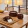 Creatable Uno Brown Dinner Set 12pcs