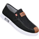 Shein Men's Breathable Slip-On Canvas Formal Loafers, Non-Slip Work Shoes