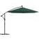 vidaXL Hanging Parasol with LED - Green 300cm