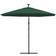 vidaXL Hanging Parasol with LED - Green 300cm