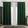 OHS Pencil Pleat Forest Green 167.6x182.9cm