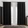 OHS Pencil Pleat Black 167.6x182.9cm