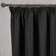 OHS Pencil Pleat Black 167.6x182.9cm