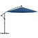 vidaXL Hanging Parasol with LED - Azure Blue 300cm