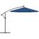 vidaXL Hanging Parasol with LED - Azure Blue 300cm