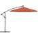 vidaXL Hanging Parasol with LED - Terracotta 300cm
