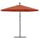 vidaXL Hanging Parasol with LED - Terracotta 300cm