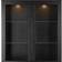Skovby SM307 Black Stained Oak Vitrineskab 98x182cm