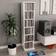 vidaXL CD Cabinet High Gloss White Book Shelf 88cm