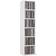 vidaXL CD Cabinet High Gloss White Book Shelf 88cm