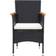 vidaXL 310566 4-pack - Black Havestol