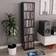 vidaXL CD Cabinet Black Book Shelf 88cm