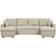 Beliani Sommen Beige Sofa 287cm 5 Seater