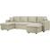 Beliani Sommen Beige Sofa 287cm 5 Seater