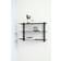 Gejst Nivo A Black Ash/Black Wall Shelf 64cm