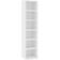 vidaXL CD Cabinet White Book Shelf 88cm