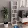 vidaXL CD Cabinet White Book Shelf 88cm