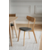 Rowico Home Ami Leather Oak/Black Köksstol 80cm 2st