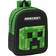 Minecraft 3D Mini Ryggsäck Skolväska 22 x 27 x 10 cm - Svart/Grön