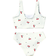 Shein Mini Heart Cherry Print Tween Camisole Swimsuit Set - Suitable