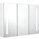 vidaXL LED Bathroom Mirror Cabinet 35 x 5.5 x 24.4 in