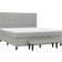 vidaXL Fabric Light Grey Ramsäng 180x203cm