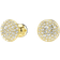 Swarovski Meteora Stud Earrings - Gold/Transparent