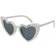 Shein Photoprops Bride To Be Pearl Heart Wedding Party Glasses White
