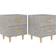 vidaXL 811979 Concrete Grey Bedside Table 35x40cm 2pcs