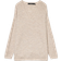 Vero Moda V-Neck Dropped Shoulder Seams Sweater - White/Birch