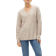 Vero Moda V-Neck Dropped Shoulder Seams Sweater - White/Birch