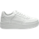 Shein X Lucía Bellido CUCCOO EASI Spring And Autumn Fashionable Thick-Soled Height Increasing Women's Casual Shoes With Front Lace-Up, Waterproof Platform And In White Color Casual Sports Shoes Casual Shoes Back To School Shoes College Student Shoes School Supplies Back To School Fall, Versatile Shoes For Women Shoes For Women Sneakers Spring Shoes Easter Tainers