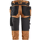 Snickers 6142 AllRoundWork 3/4 Pirate Trousers - Brown/Black