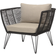 Bloomingville Mundo Black/Beige Loungestuhl 72cm