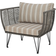Bloomingville Mundo Black/Beige/Dark Green Lounge Chair 72cm