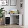 Homcom L Shaped Corner White Writing Desk 70x120cm